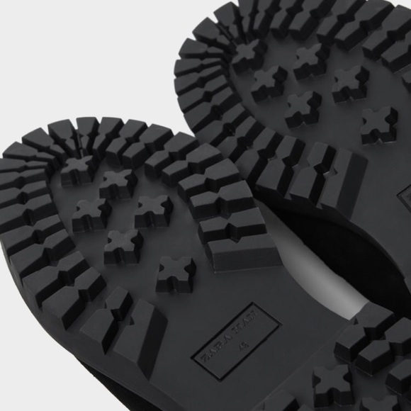 Zara Men Black Leather shoes size 8 & 9 - Picture 6 of 7